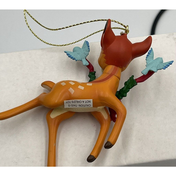 Disney Christmas Magic Ornaments W/Box Mickey Minnie Bambi Thumper Set/4 - Picture 5 of 14